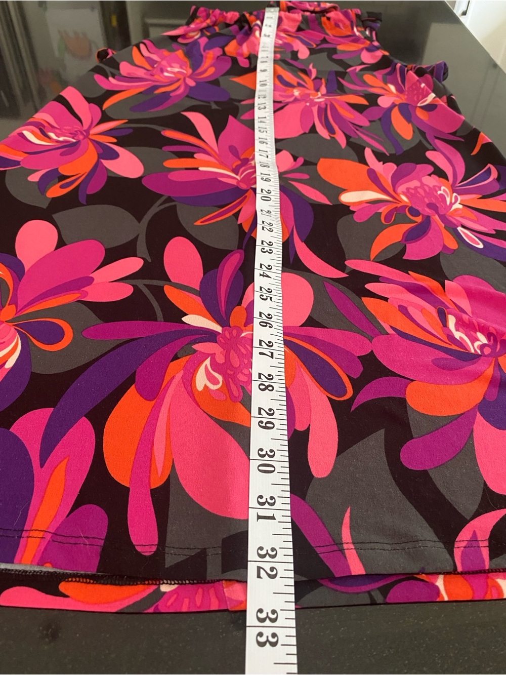 Trina Turk Juju Knit Vibrant Floral Halter Tie Dress Medium Tropical Mod Retro - Picture 10 of 10